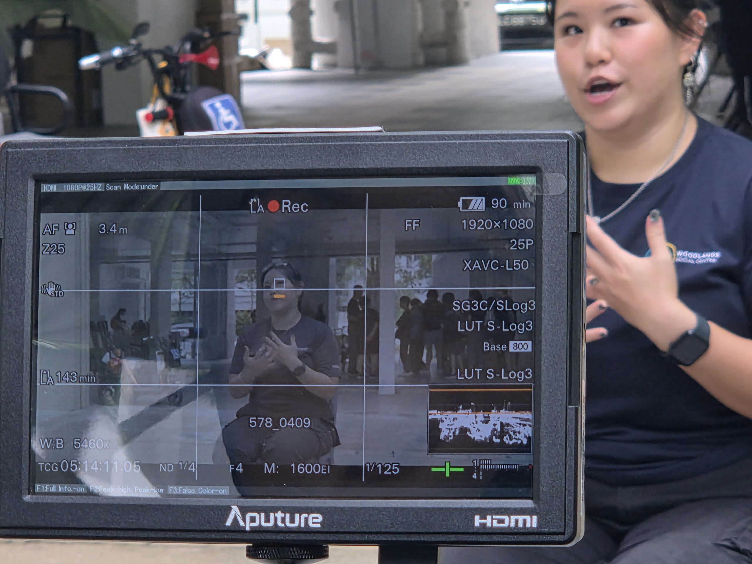 This photo offers a behind-the-scenes glimpse into our interview with Faith, a dedicated volunteer at Woodlands Social Centre. Caught in the middle of the filming process, this still reveals the raw, unfiltered moment exactly as it was captured, before any edits, sound design, or colour grading were applied. It reflects the authenticity of the setting and the quiet focus behind the camera as we worked to document Faith’s story with honesty and care.