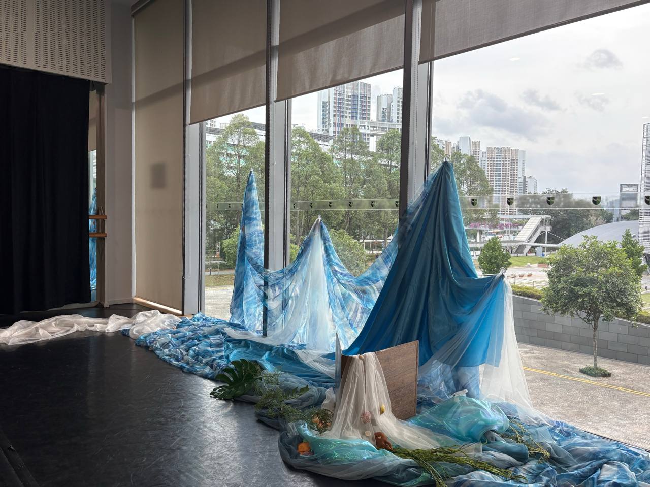 final setup of the beach